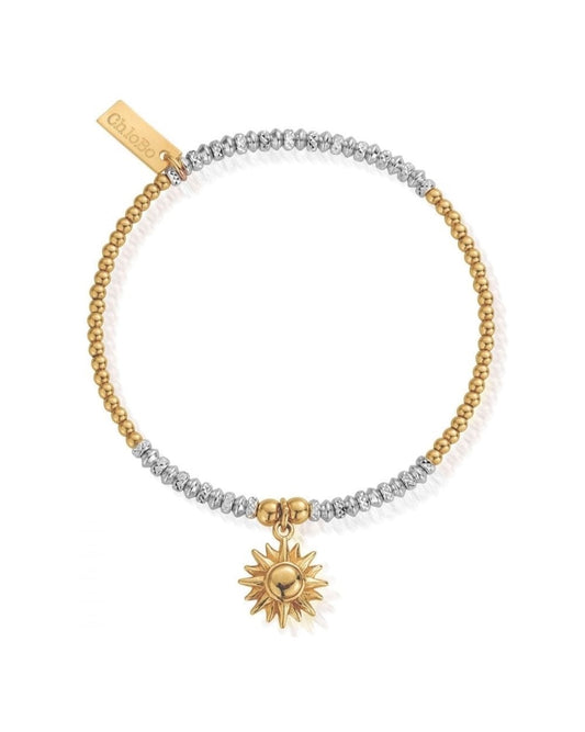 Inner Spirit Mixed Metal Bracelet Gold and Silver Sparkle Sun Bracelet