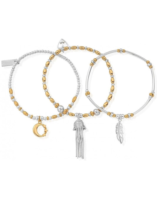 Inner Spirit Gold and Silver Set Of 3