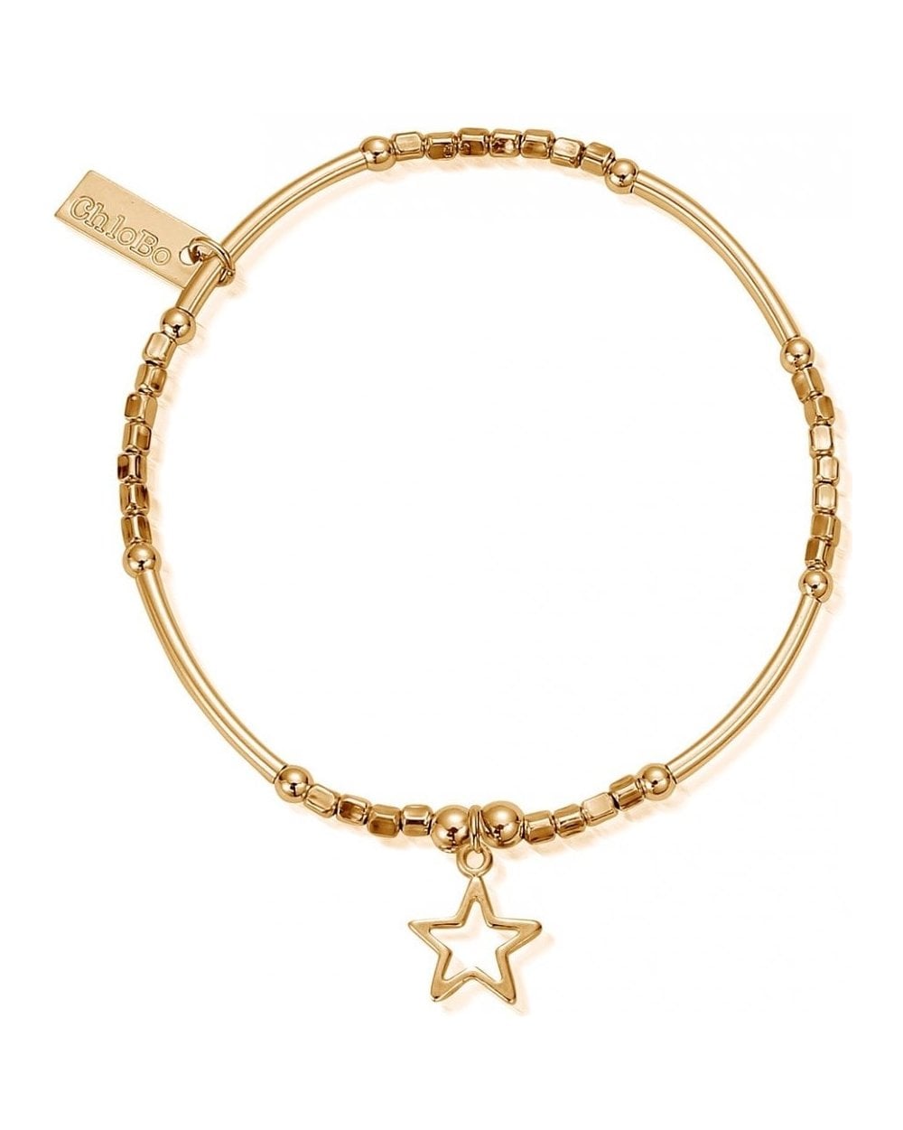 Mini Noodle Cube Small Open Star Charm