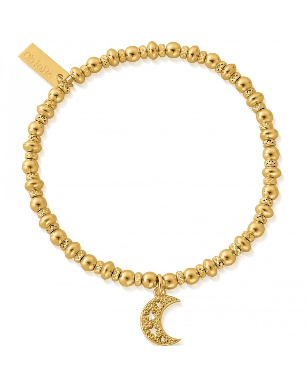 Gold Didi Sparkle Starry Moon Bracelet