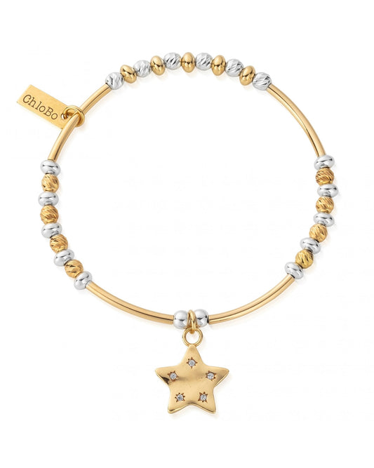 Gold & Silver Sparkle Star Bracelet