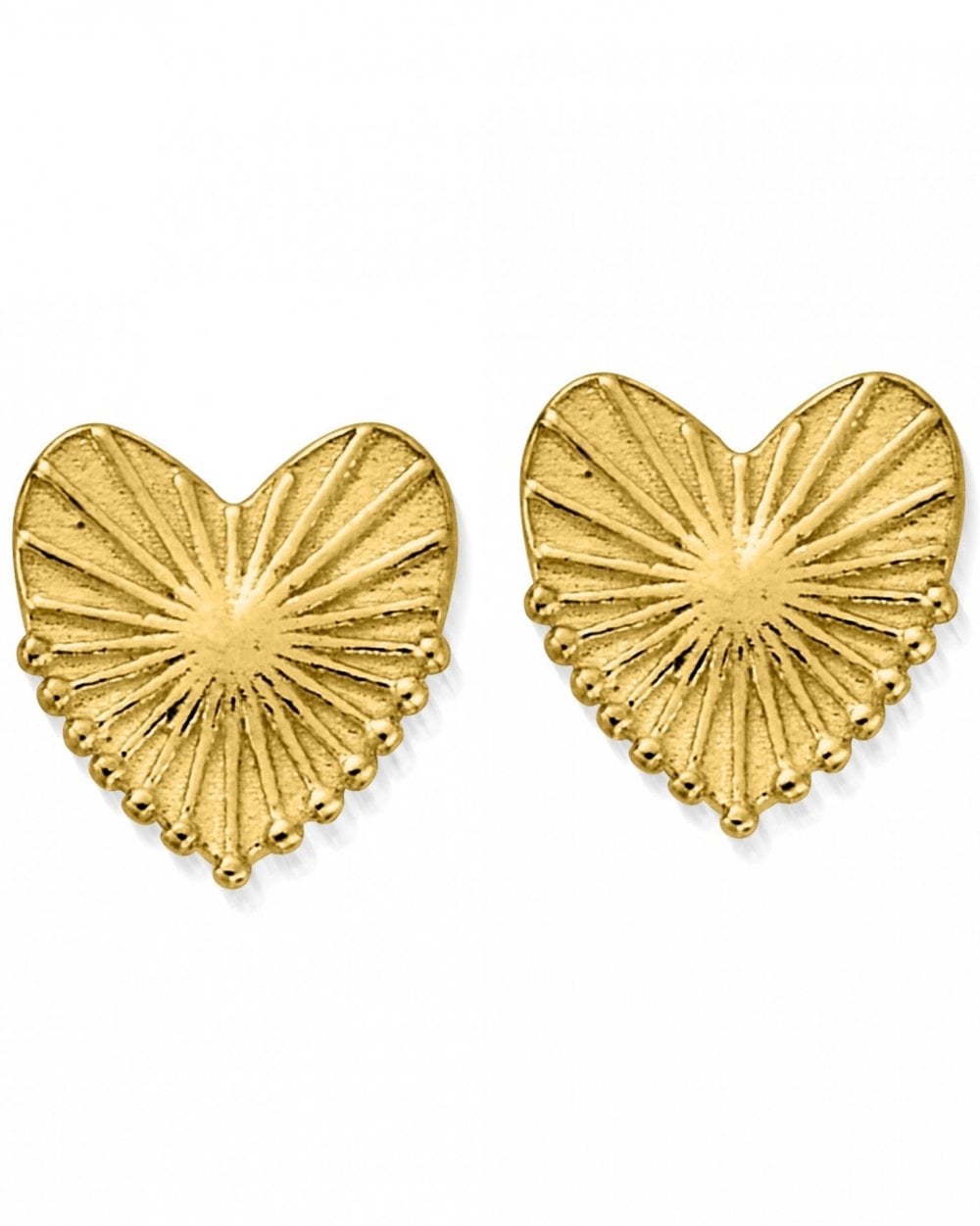 Gold Glowing Beauty Stud Earrings