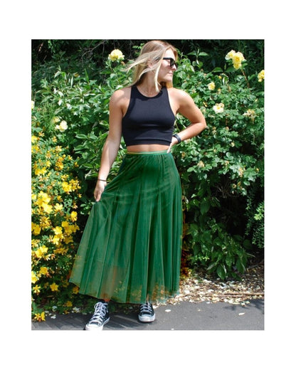 Tulle Layer Skirt Racing Green Small
