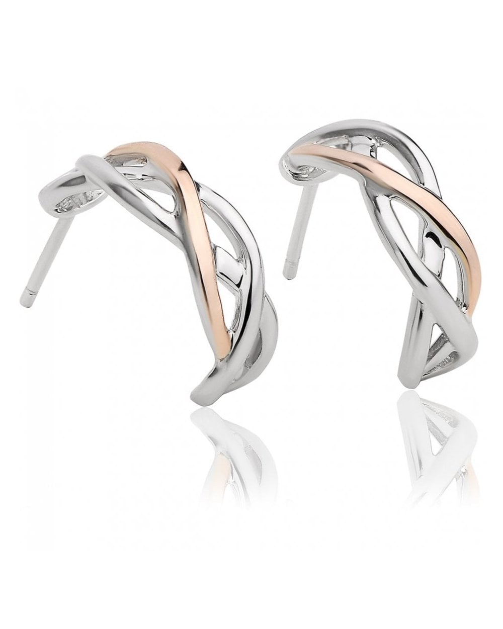 Eternal Love Weave Hoop Earrings