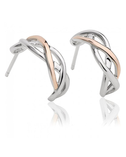 Eternal Love Weave Hoop Earrings