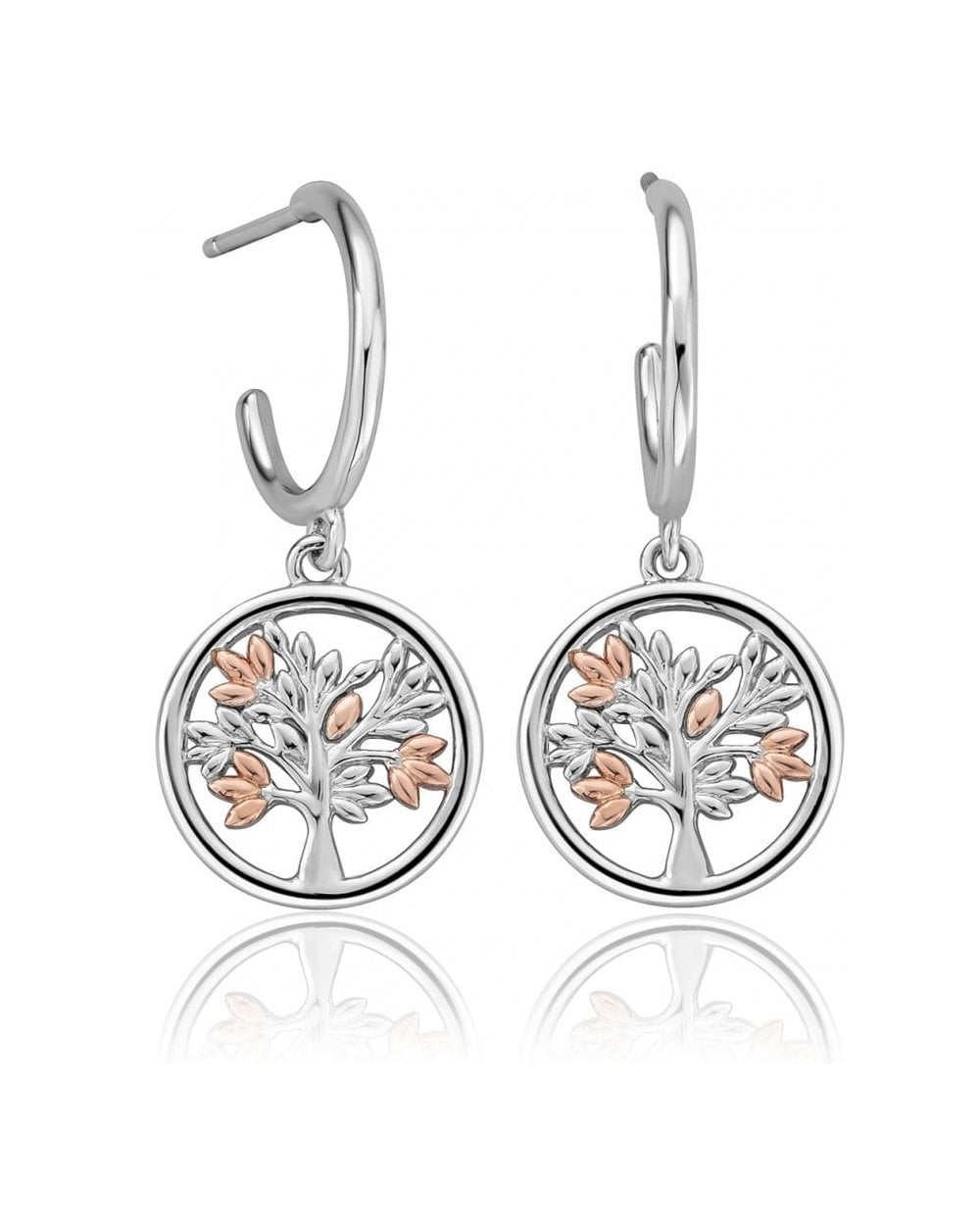 Tree of Life Sterling Silver Drop Earrings