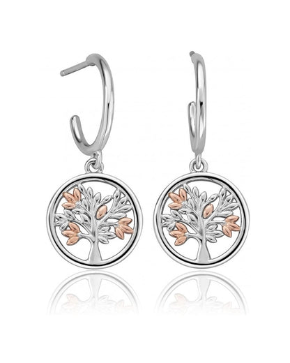 Tree of Life Sterling Silver Drop Earrings
