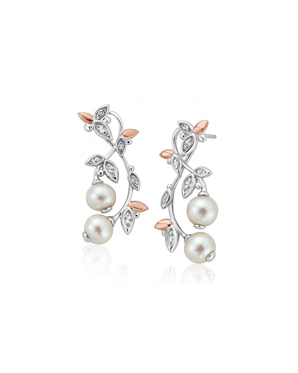 Lily of the Valley Pearl Drop Earrings