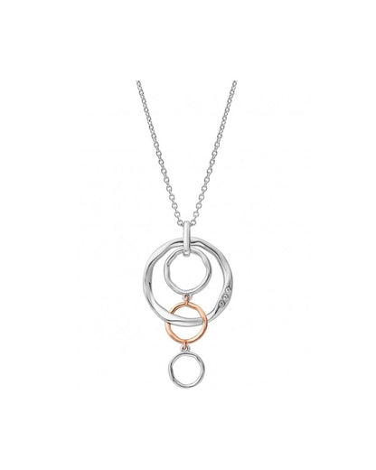 Ripples Triple Hoop White Topaz Pendant