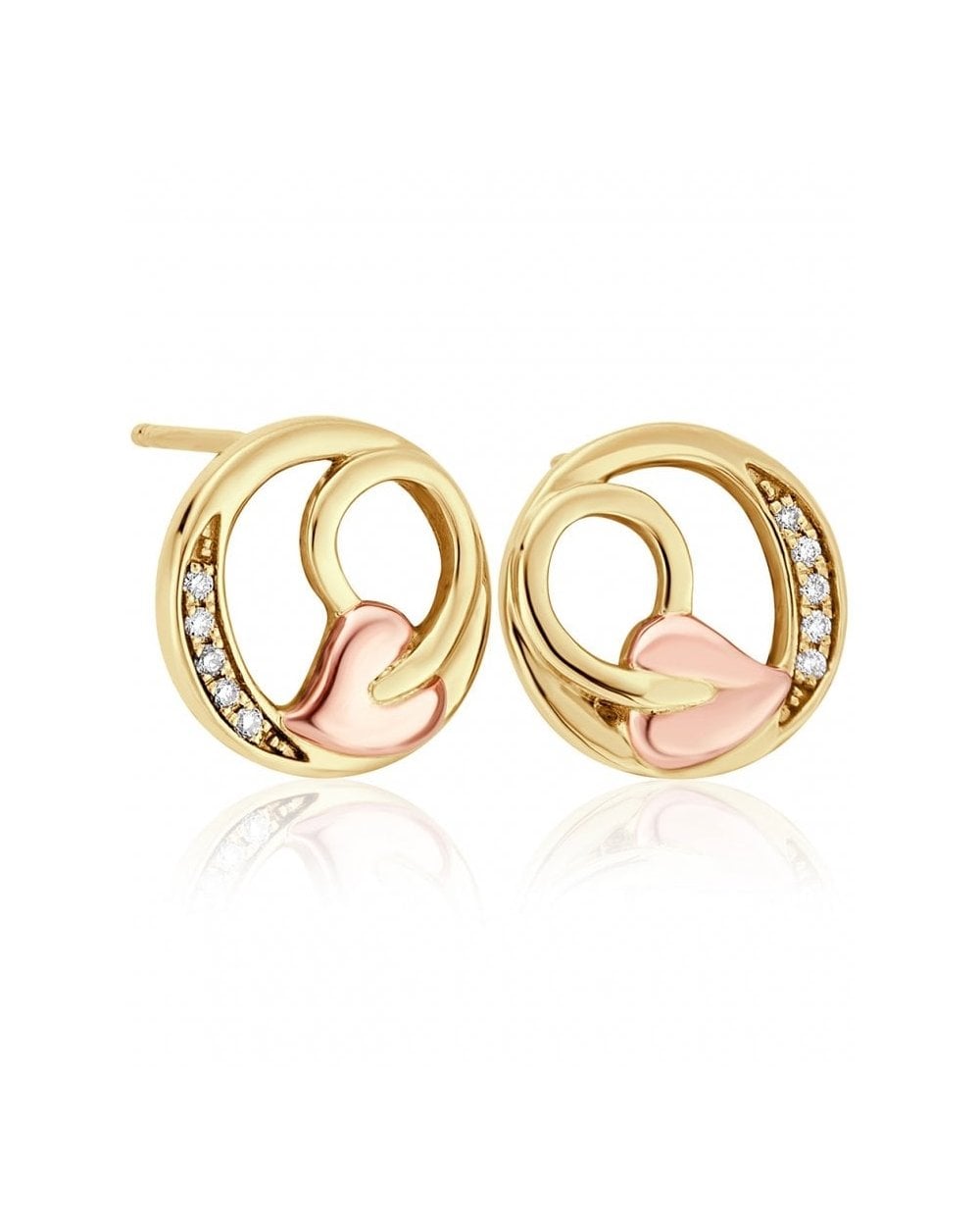 Tree of Life Diamond Stud Earrings
