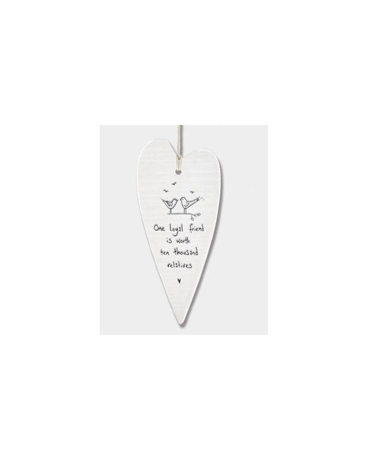 Wobbly Long Heart - One Loyal Friend