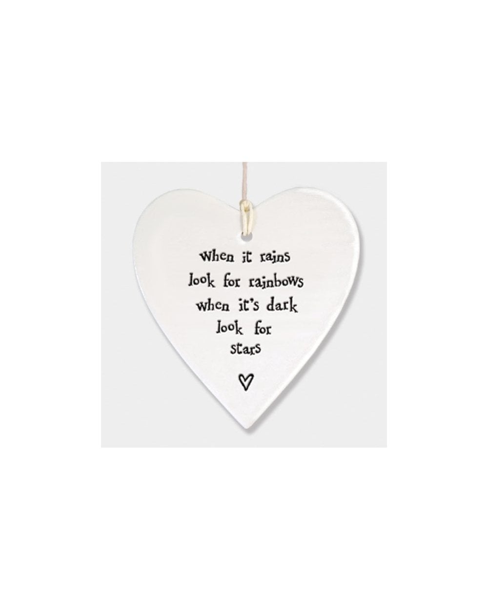 Porcelain Round Heart - When It Rains