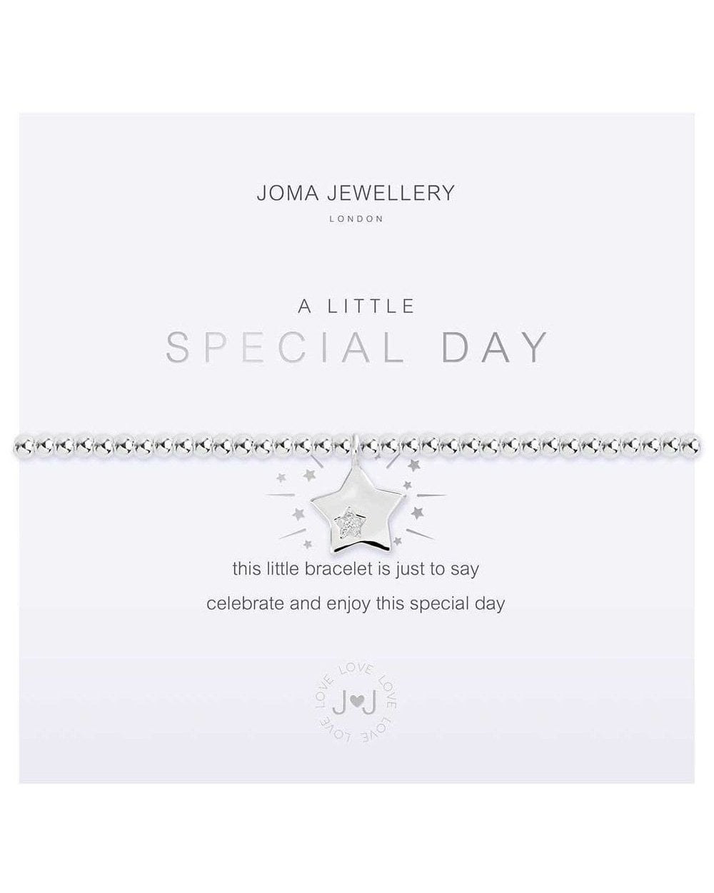 A Little Special Day Silver Bracelet 17cm