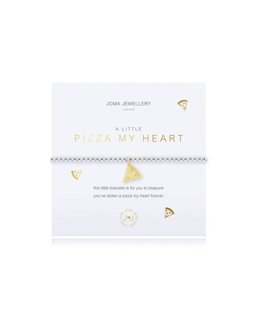 a little Pizza My Heart Bracelet