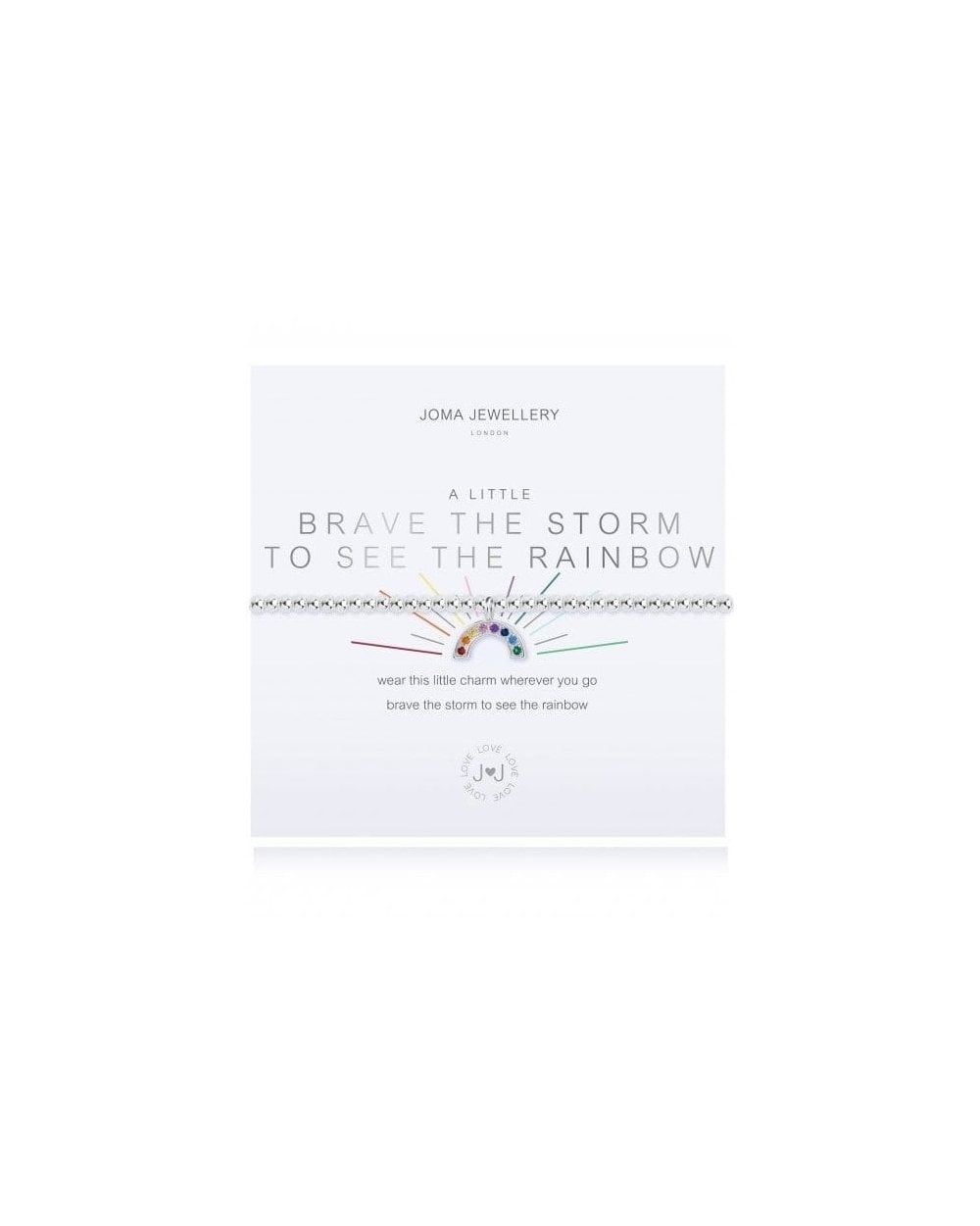 A Little Brave The Storm To See The Rainbow Bracelet