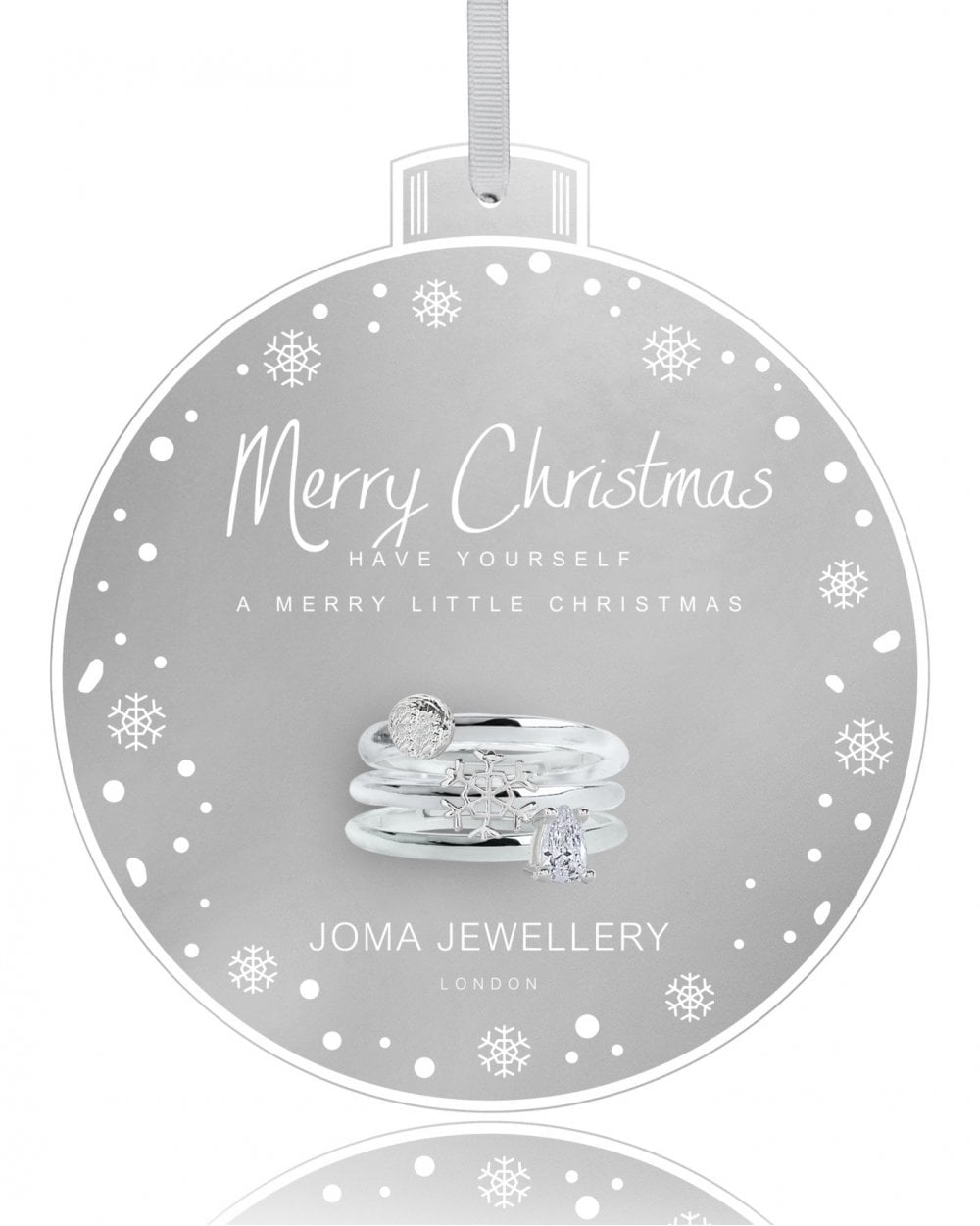 Baubles - Merry Christmas Rings - Set of 3
