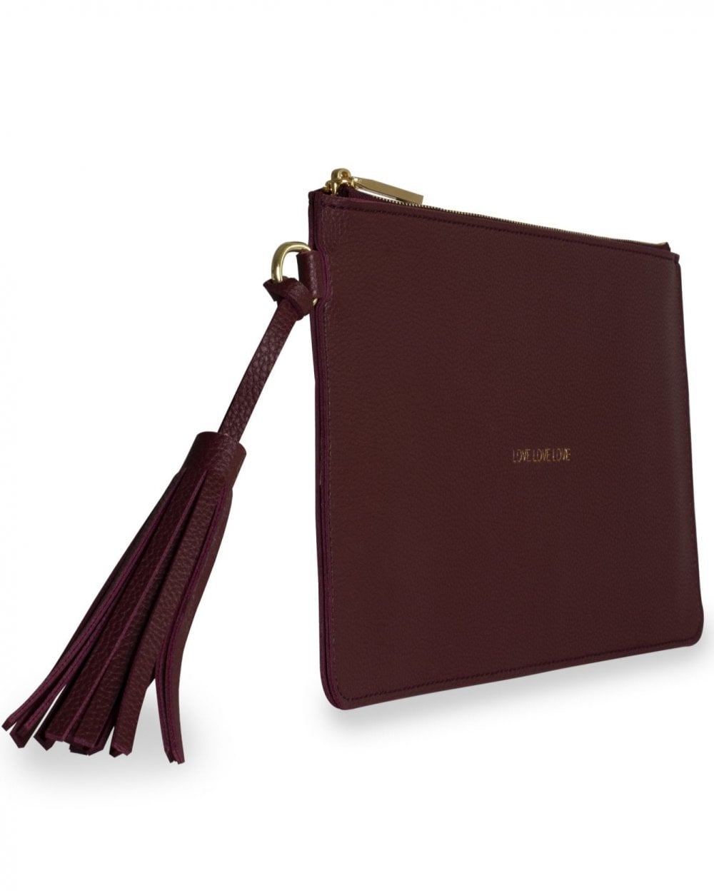 Florrie Tassel Pouch - Love Love Love - Mulberry