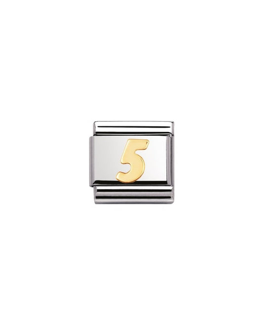 Composable Classic Number 5 Stainless Steel 18K Gold