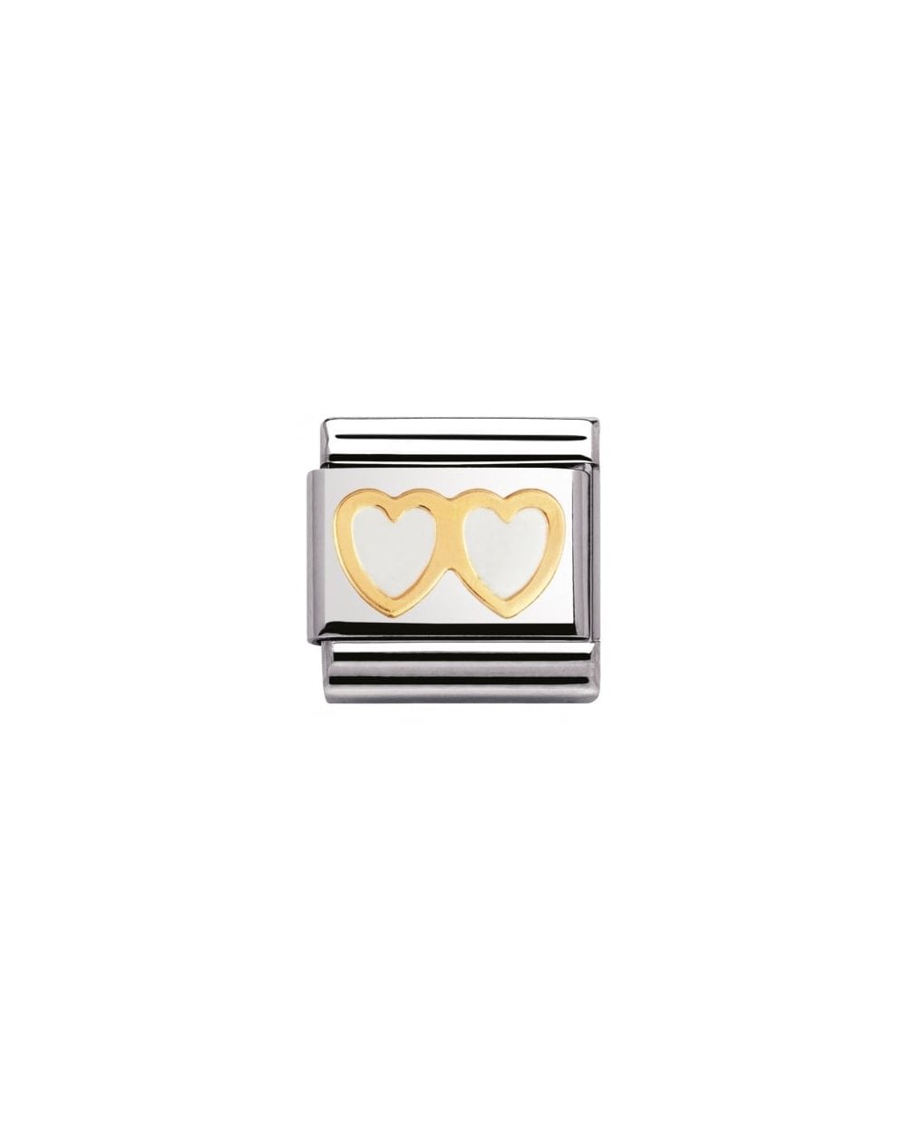 Composable Classic Love White Double Heart