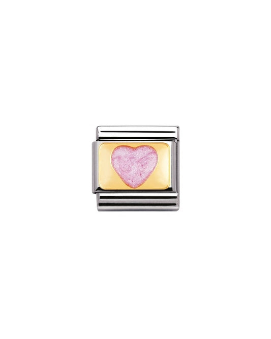 Composable Classic Love Pink Glitter Heart
