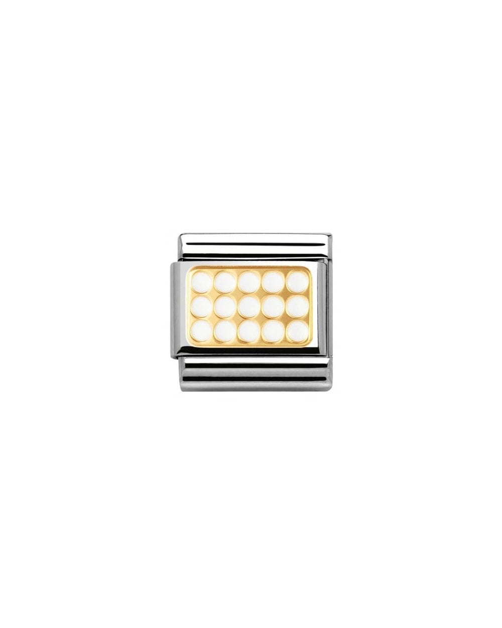 Composable Classic Elegance Gold Grill With White Enamel