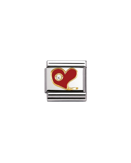 Composable Classic Special Red Heart With Cubic Zirconia