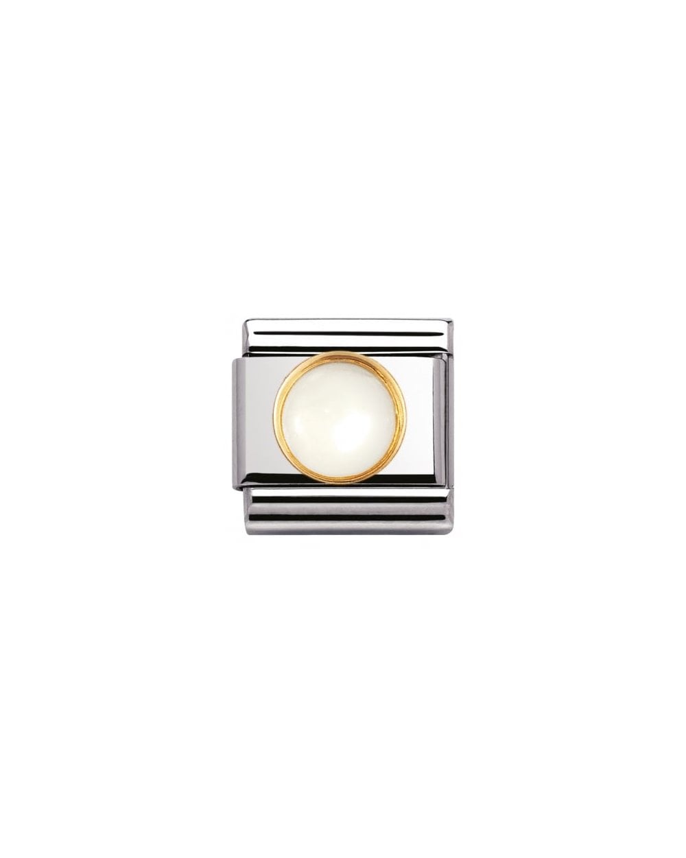 Composable Classic Round Stones Ss, Gold - Moon Stone