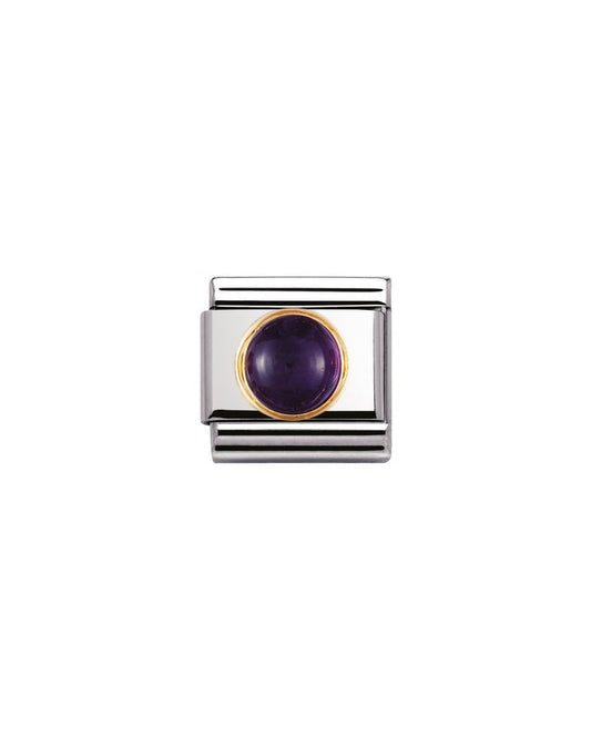 Composable Classic Link Round Semiprecious Stones Amethyst (030505/02)