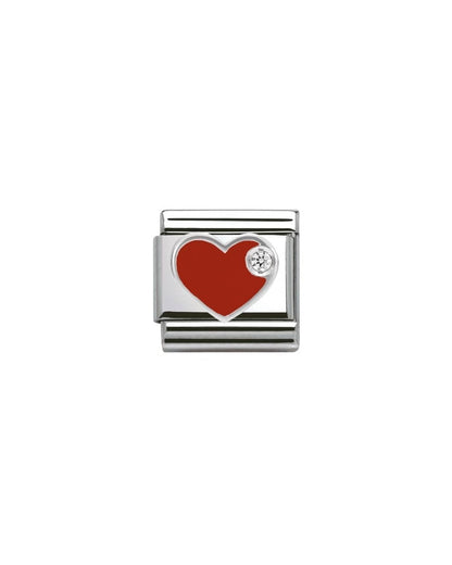 Composable Classics Symbols  Cubic Zirconia  (Red Heart)