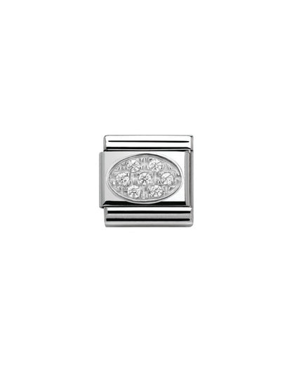 Composable Classic Oval Pave With Cz White