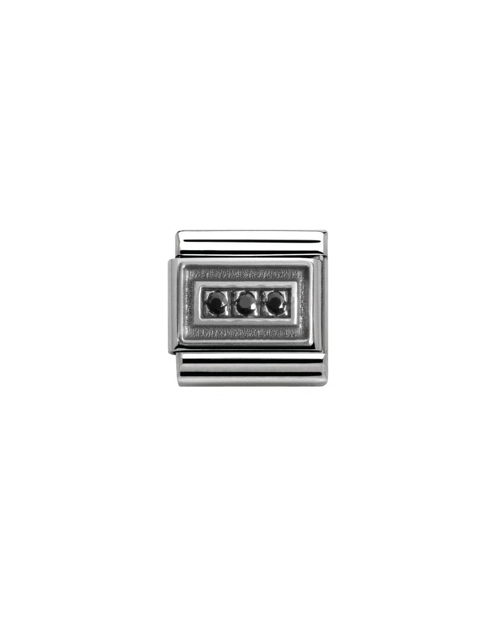 Nomination Faceted Silver Charm