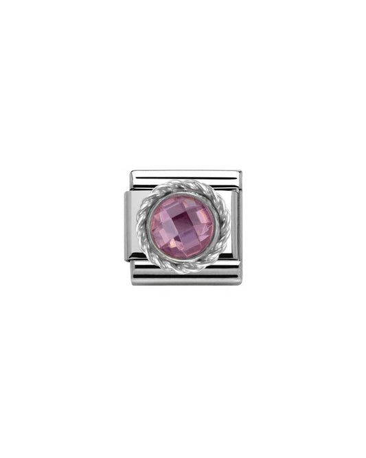 Composable Classic Round Facet Stones Pink