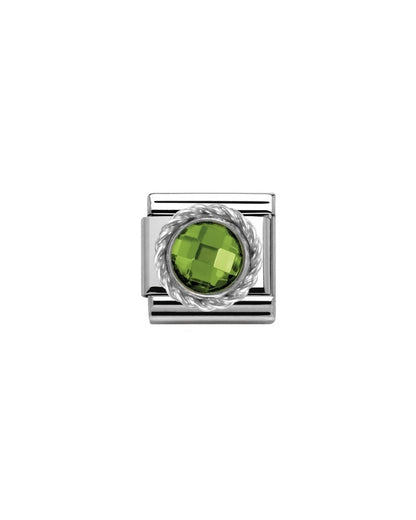 Composable Classic Round Facet Stones Green
