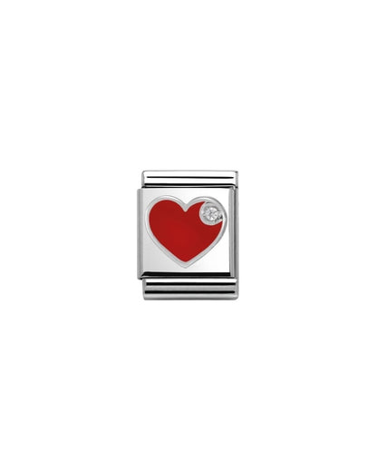 Red Heart With Cz