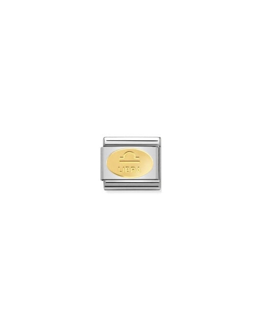 Composable Classic Zodiaco Oval Steel And Gold 750 (07_Libra)