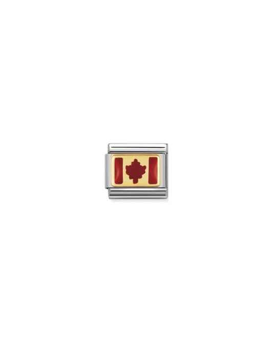 Composable Classic America In Stainless Steel With Enamel And 18K Gold (05_Canada)
