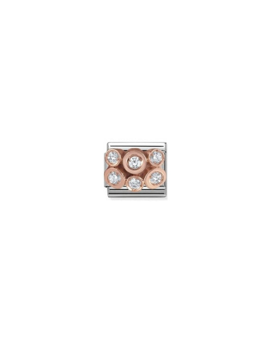 Composable Classic Engraved Rich In Stainless Steel With 9K Rose Gold And Cz (01_Bunch)