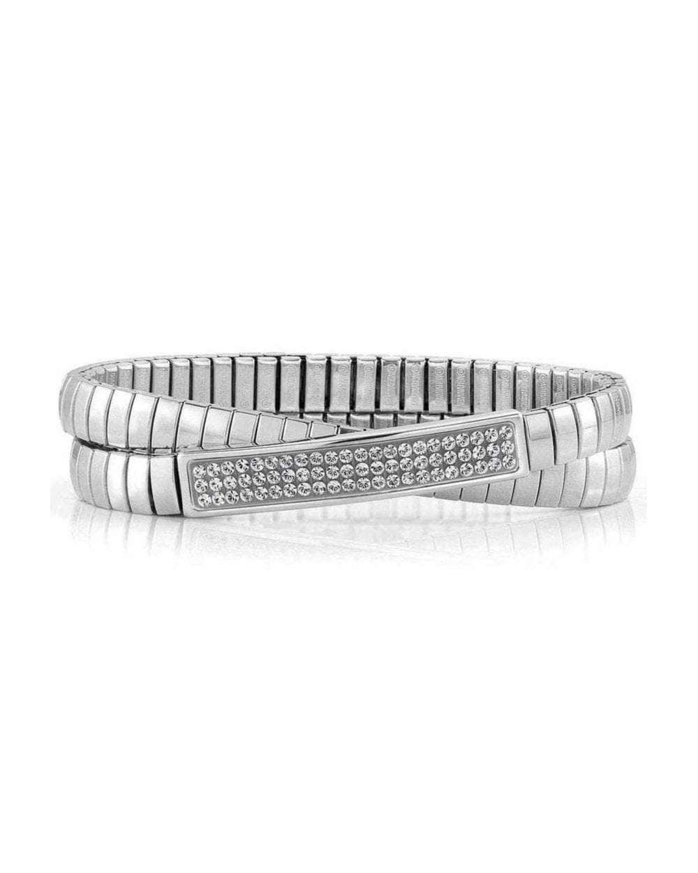 Xte Steel Bracelets And Swarovski Double (010_White)