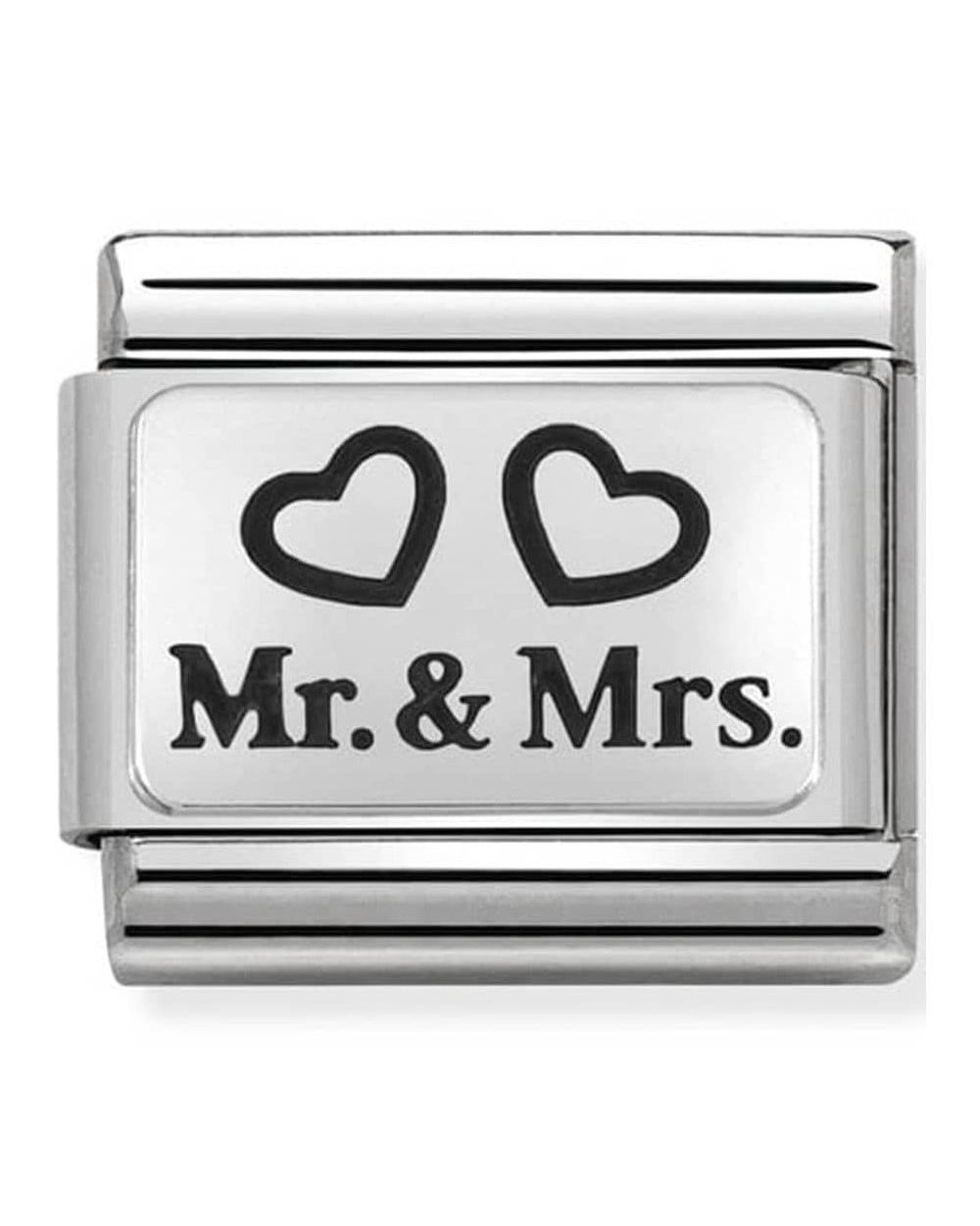 Classic Silvershine Plates Mr and Mrs Charm