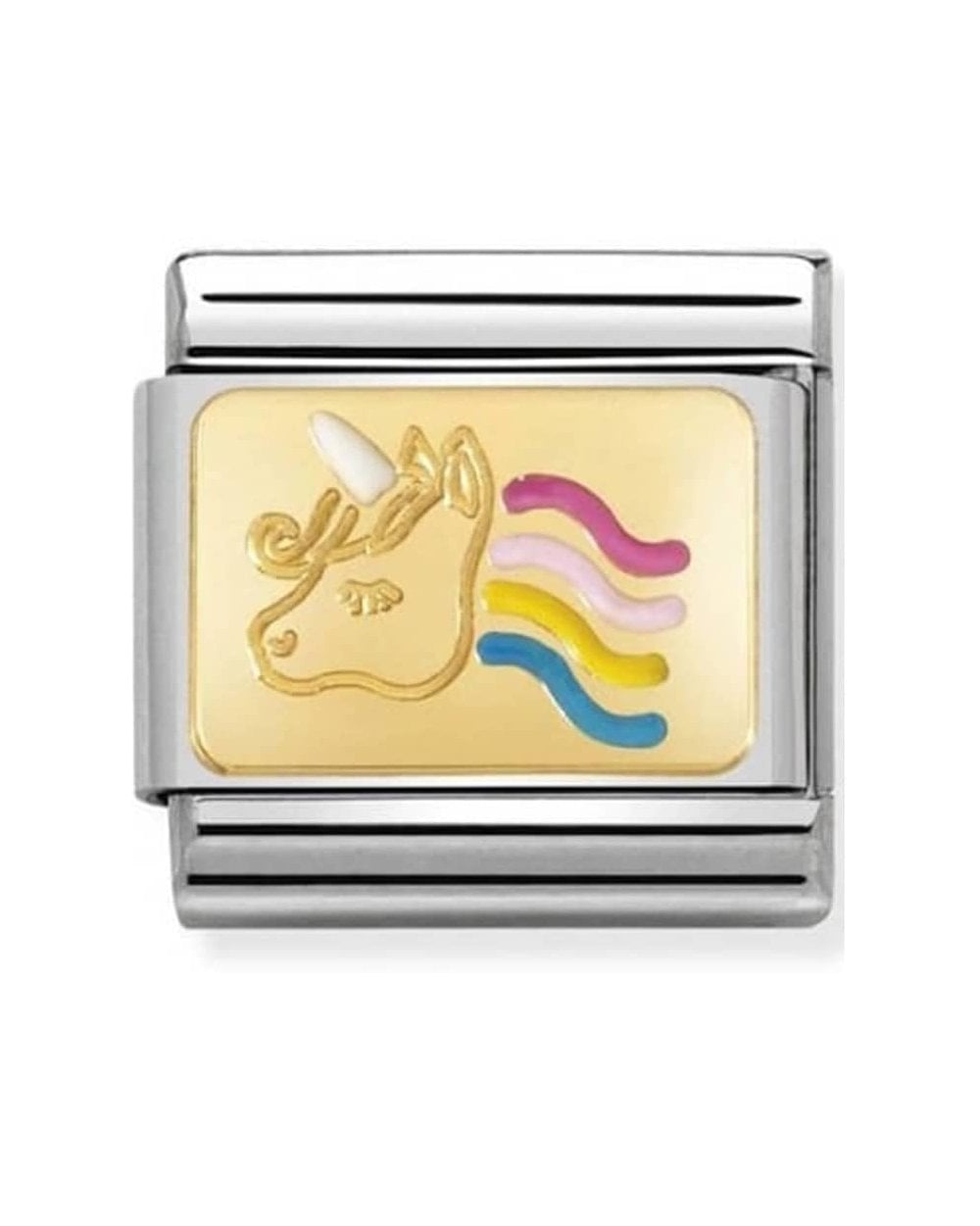 Classic Gold Plates Unicorn Charm