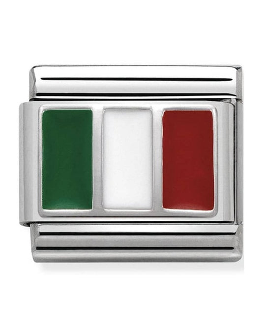 Classic Silvershine Flags Italy Charm