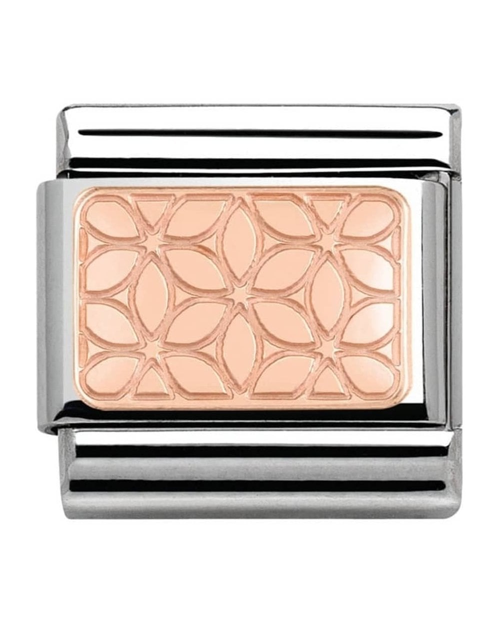Classic Rose Gold Flower Charm