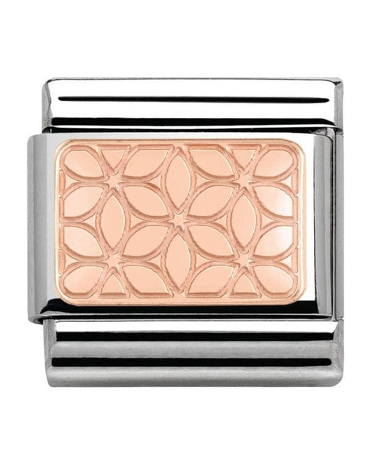 Classic Rose Gold Flower Charm