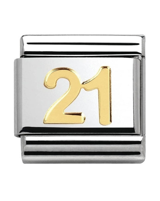 Classic Gold Daily Life Twenty One Charm