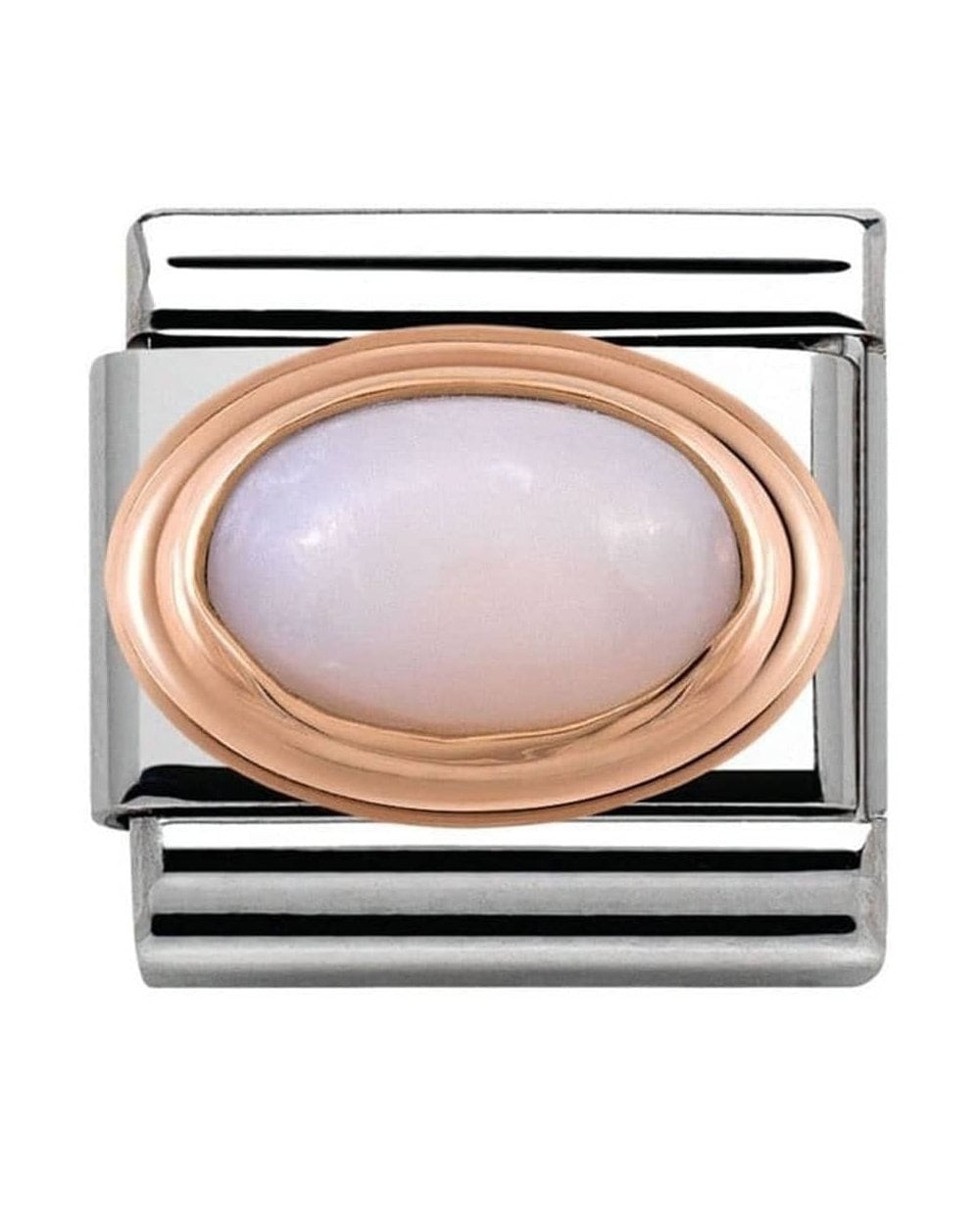 Classic Rose Gold Pink Opal Charm