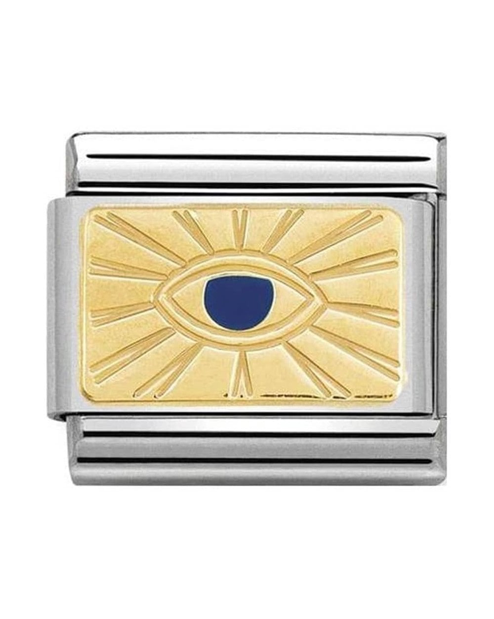 Classic Gold Cosmo Blue Eye Charm
