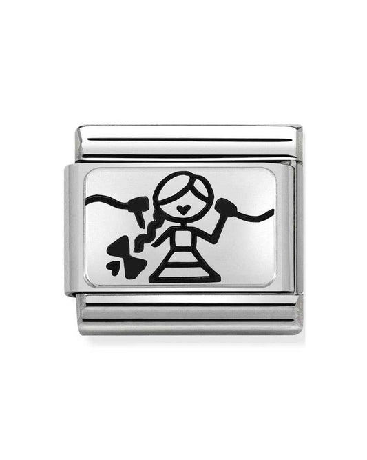 Classic Silvershine Friend (centre) Charm