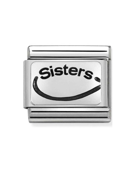 Classic Silvershine Sisters Infinity Charm (sisters forever)