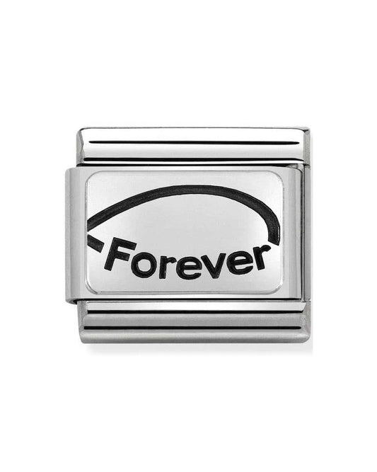 Classic Silvershine Forever Infinity Charm (sisters forever)