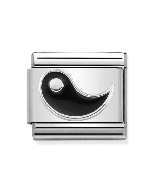 Classic Silvershine Yin Symbol Charm (Yin Yang)